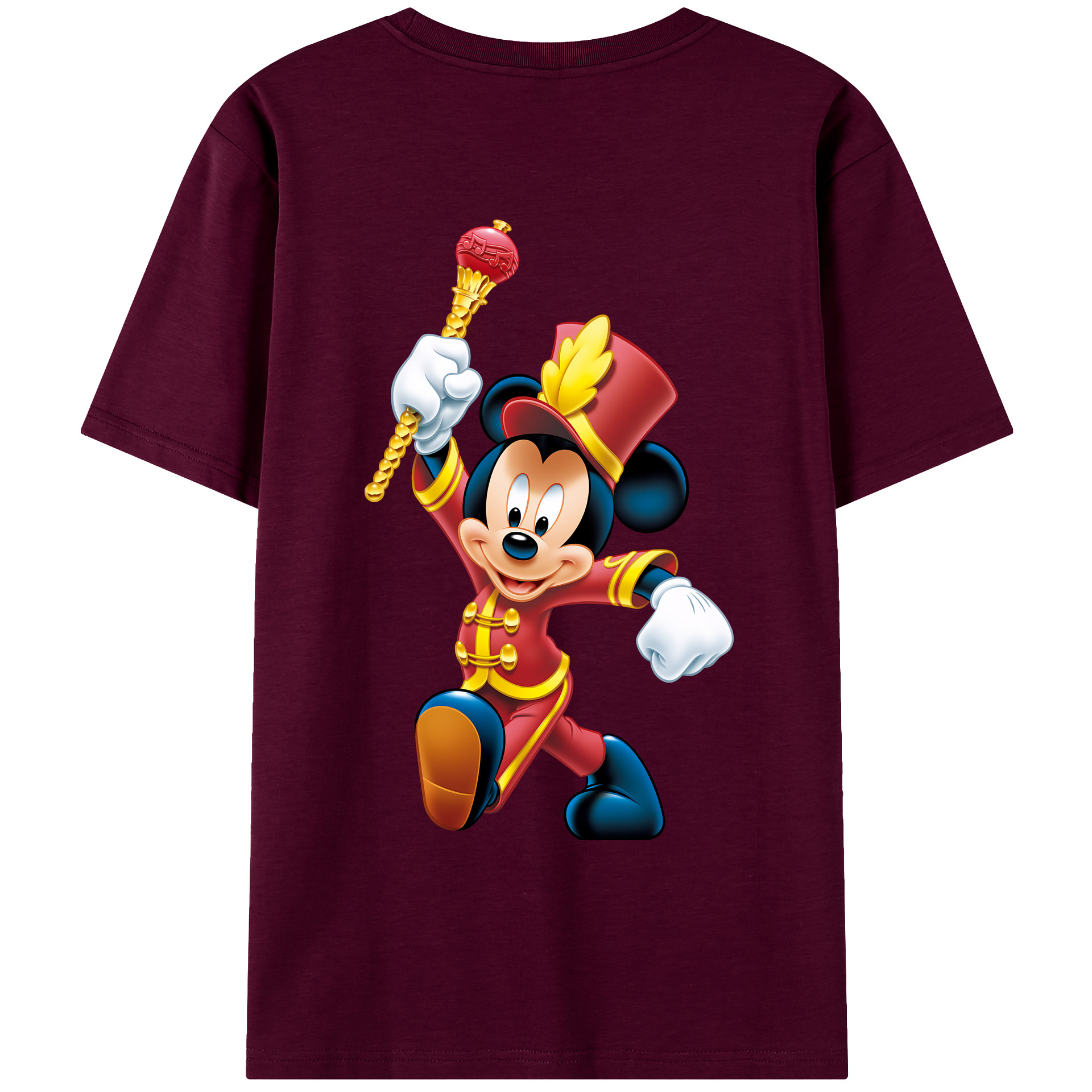 ミッキーマウス Mickey Mouse レディース半袖Tシャツ(バックプリント)